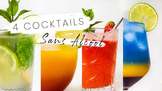 4 Cocktails Sans Alcool Colorés amp Parfaits pour lété [upl. by Ativak358]