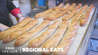 How French Baguettes Are Made In Paris  Regional Eats  Insider Food [upl. by Bacon778]