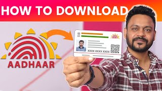 E Aadhaar Download Online आधार कार्ड डाउनलोड कैसे करें 2023 [upl. by Reseda491]