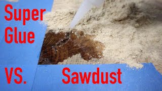 What Happens When You Mix Super Glue And Sawdust [upl. by Eigna793]