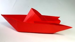 Como hacer un Barco de papel Origami  How to Make an Origami Paper Boat [upl. by Hcirdeirf34]