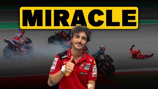 A MotoGP Miracle for Pecco Bagnaia 🙏 [upl. by Neelyt340]