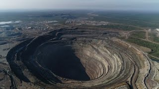 Siberias Diamond Mines Leave Gaping Holes In The Planet [upl. by Neelhtakyram]