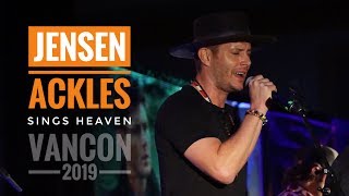 JENSEN ACKLES sings Heaven  VANCON 2019 [upl. by Hewie]