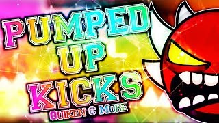 EXTREME DEMON quotPUMPED UP KICKSquot 100 COMPLETE By Quiken amp More  Geometry Dash 211 Dorami [upl. by Irah187]