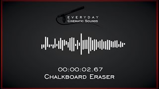 Chalkboard Eraser  HQ Sound Effects [upl. by Nimajeb548]