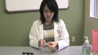 How to use an One Touch Ultra 2 Glucometer [upl. by Elodia]