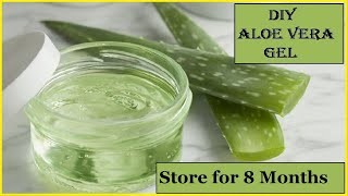 how to make aloe vera gel in 5 minutes at home DIY  aloe vera gel for clear glowing skin and hair [upl. by Imak]