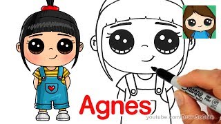 How to Draw Agnes easy  Despicable Me [upl. by Tremaine]