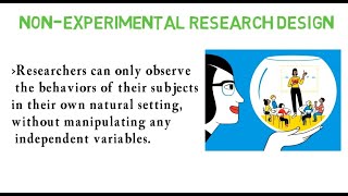 LESSON 4 Non Experimental Research Design Part 1 [upl. by Ahsikahs746]