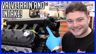 How to Build a 53L LS LM7 V8  Part 9 Valvetrain Valve Covers Intake Manifold and Throttle Body [upl. by Hannahc]