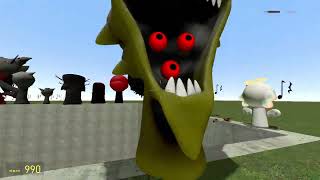 SPARTAN KICKING BIG HOLE MR SUN FUN COMPUTER TREE SPONGEBOB MISS SPRUNKI FAMILY in Garrys Mod [upl. by Apeed]