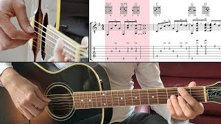 Shallow 🥰 EASY GUITAR LESSON Fingerstyle Tab Tutorial tabs pdf [upl. by Elyr]