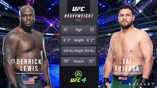 DERRICK LEWIS VS TAI TUIVASA FULL FIGHT UFC 271 [upl. by Dorri]