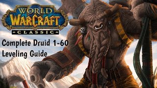 Druid Classic WoW leveling Guide  Class quests Macros Addons Mobility Stats [upl. by Gilges23]