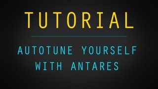 How to AutoTune Yourself with Audacity using Antares [upl. by Darlene]