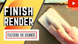 How To Finish Render  Tips On How To Render A Wall For Beginners [upl. by Macdonell]