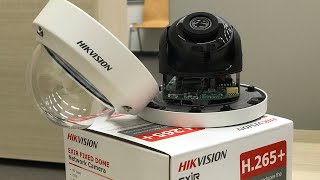 How to setup a network IP camera HIKVISION Exir fixed dome camera 4MP Network settings IT show [upl. by Catlaina]