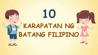 10 Karapatan ng Batang Filipino [upl. by Fredette]