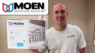 Faucet Installation 4K Moen Essie 84218 [upl. by Ermentrude]