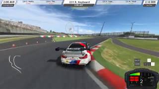 RaceRoom Racing Experience  Keyboard Gameplay with keyboard overlay [upl. by Arola]