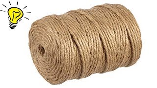 3 Amazing Ideas from Jute Jute Rope Craft Ideas [upl. by Sivehc]