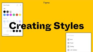 Figma Tutorial Creating Styles [upl. by Bac558]