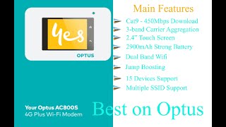 Best Optus 4G Wifi Modem  Netgear AC800S 4G Plus Cat9 [upl. by Ayortal]