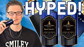 ALEXANDRIA FRAGRANCES BLACK PANTHER AND ZION FRAGRANCE OVERVIEW [upl. by Heywood181]