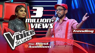 Harith Wijeratne  Hemin Sare Piya Wida හෙමින් සෑරේ  Blind Auditions  The Voice Sri Lanka [upl. by Diella]