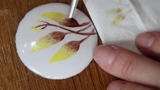 Painting on Enamel part 1  enamel Workshop [upl. by Franchot]