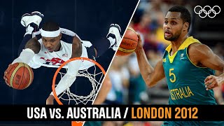 🏀 USA vs Australia  Mens basketball quarterfinal at London 2012 [upl. by Shirk]