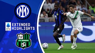 Inter vs Sassuolo Extended Highlights  Serie A  CBS Sports Golazo [upl. by Attenad]