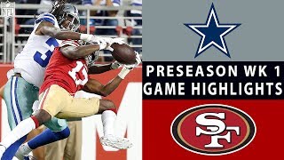 Cowboys vs 49ers Highlights  NFL 2018 Preseason Week 1 [upl. by Pirozzo235]