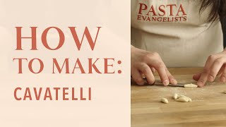 How to make cavatelli pasta [upl. by Torbert]