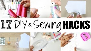 17 DIY amp Sewing Hacks  Tips [upl. by Tiertza]