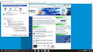 IE System Configuration For MSTC e Commerce Website [upl. by Ebenezer]