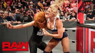 Lacey Evans sparks a brawl with Becky Lynch Raw April 29 2019 [upl. by Maggee]