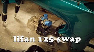 Lifan 125 Semi Automatic Unboxing and Install [upl. by Navap]