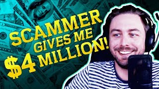 REFUND SCAMMER GIVES ME 4000000  SCAMBAIT TROLLING [upl. by Lorrin]