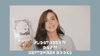 VLOGTOBER 2019 11 SEPTEMBER BOOKS  sunbeamsjess [upl. by Hubert737]