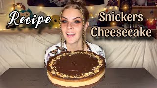 SNICKERS CHEESECAKE MUKBANG  RECIPE Vegan [upl. by Bowes544]