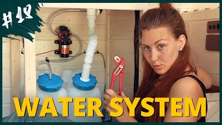 Super simple RUNNING WATER for your van  Van Build 18 [upl. by Obeded]