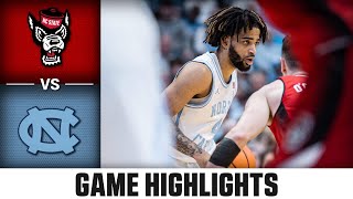 NC State vs North Carolina Game Highlights  202324 ACC Mens Basketball [upl. by Pierre11]