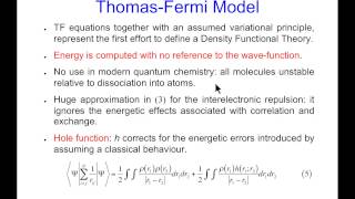 CompChem0502 Density Functional Theory Early Approximations [upl. by Assiruam]