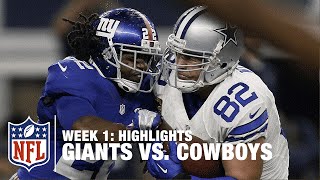 Giants vs Cowboys  Week 1 Highlights  NFL [upl. by Raleigh]