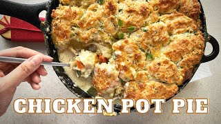 Ultimate Comfort Food Recipe BISCUIT CHICKEN POT PIE  Creamy amp Buttery [upl. by Riabuz731]