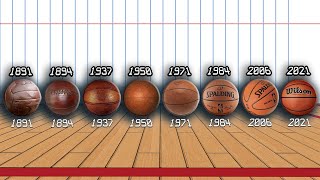 The Evolution of the NBA Basketball Ball NBA Ball Over the Years [upl. by Aninaj]