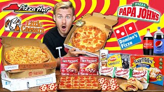 THE PIZZA OVERLOAD CHALLENGE 15000 CALORIES [upl. by Rorke]