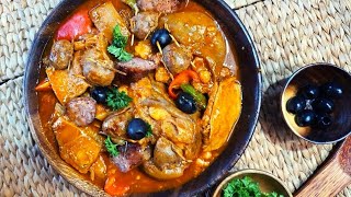 Filipino Spanish CALLOS  Masarap na Callos Recipe  Callos with ox feet recipe [upl. by Aldercy737]